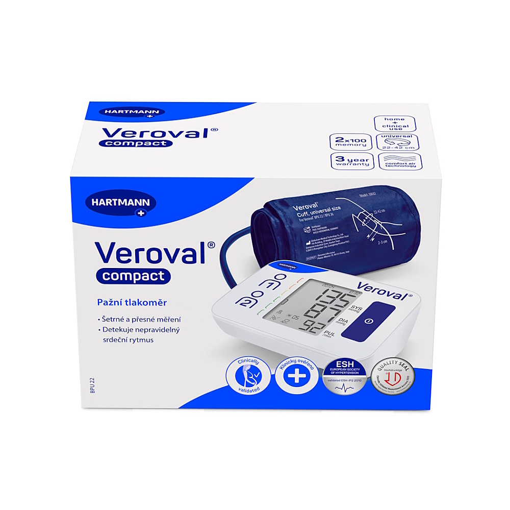 Veroval compact BPU 22 tlakomer digitálny ramenný s univerzálnou manžetou 22-42 cm 1ks kúpite na Mojalekaren.sk