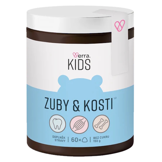 Verra KIDS Zuby & Kosti žuvacie mäkké tobolky na podporu zdravia kostí a zubov pre deti 60 ks kúpite na Lekarna.cz