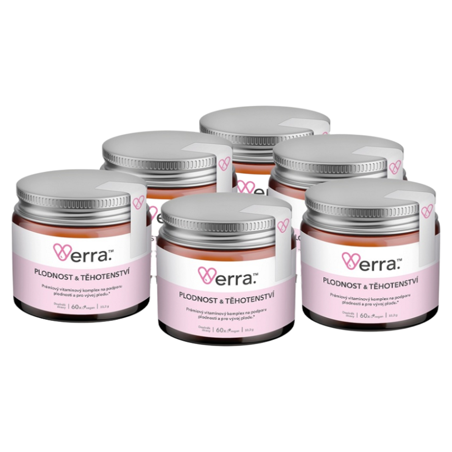 Verra Komplex Plodnosť & Tehotenstvo kapsuly s multivitamínovým komplexom pre ženy 6x60 cps