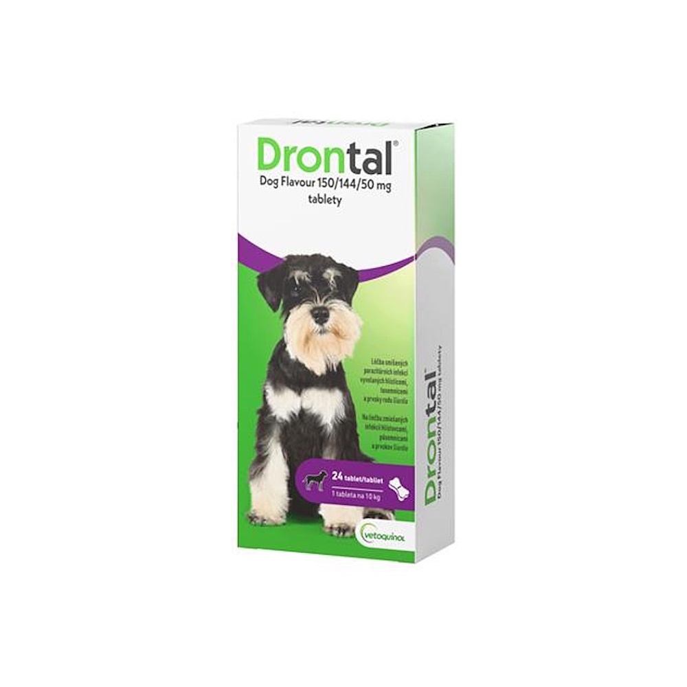 DRONTAL Dog Flavour 150/144/50 mg 24 tabliet kúpite na Mojalekaren.sk