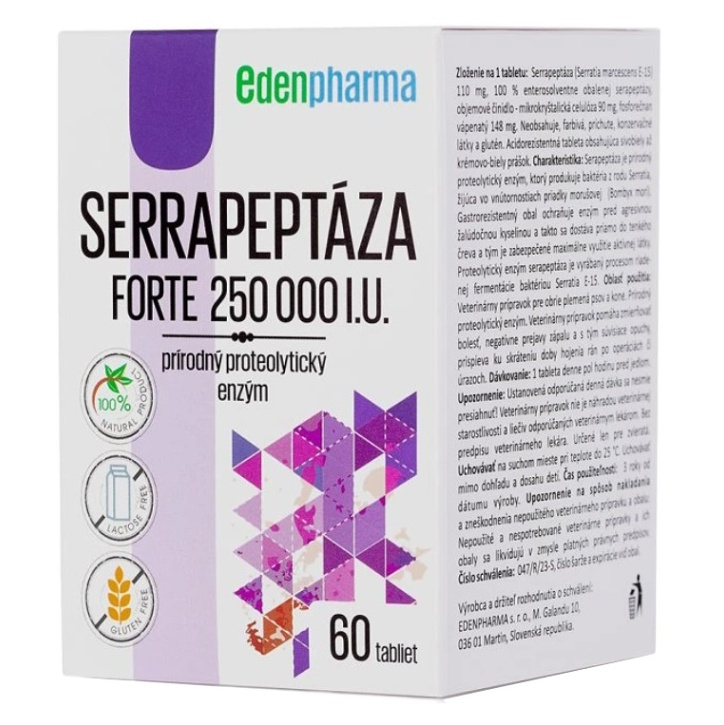 EDENPharma Serrapeptáza forte 250 000 I.U. 60 tbl