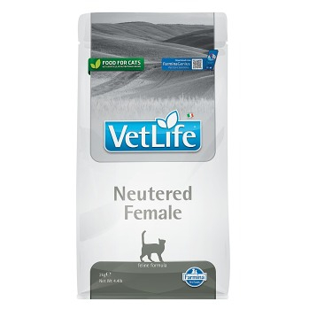 VET LIFE Natural Neutered Female granule pre kastrované mačky, Hmotnosť balenia (g): 2 kg
