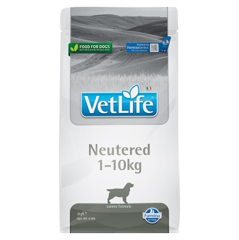 VET LIFE Natural Neutered granule pre kastrované psy do 10 kg hmotnosti, Hmotnosť balenia (g): 10 kg