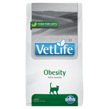 VET LIFE Natural Obesity granule pre mačky, Hmotnosť balenia (g): 400 g