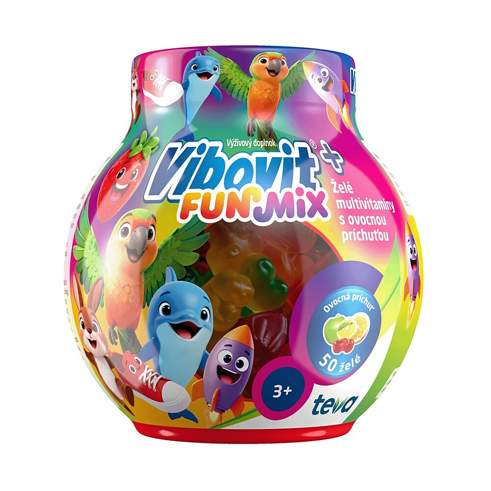 VIBOVIT Funmix želé multivitamíny 50 kusov + LIMITOVANÁ EDÍCIA