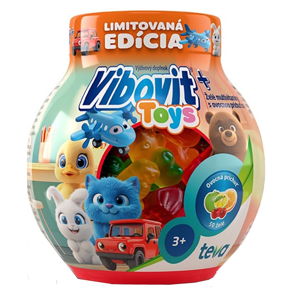 VIBOVIT Toys želé multivitamíny s ovocnou príchuťou 200 g