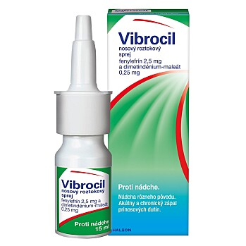VIBROCIL Nosový sprej alergická nádcha 15 ml (Na uvoľnenie dutín) - Viaczložkové