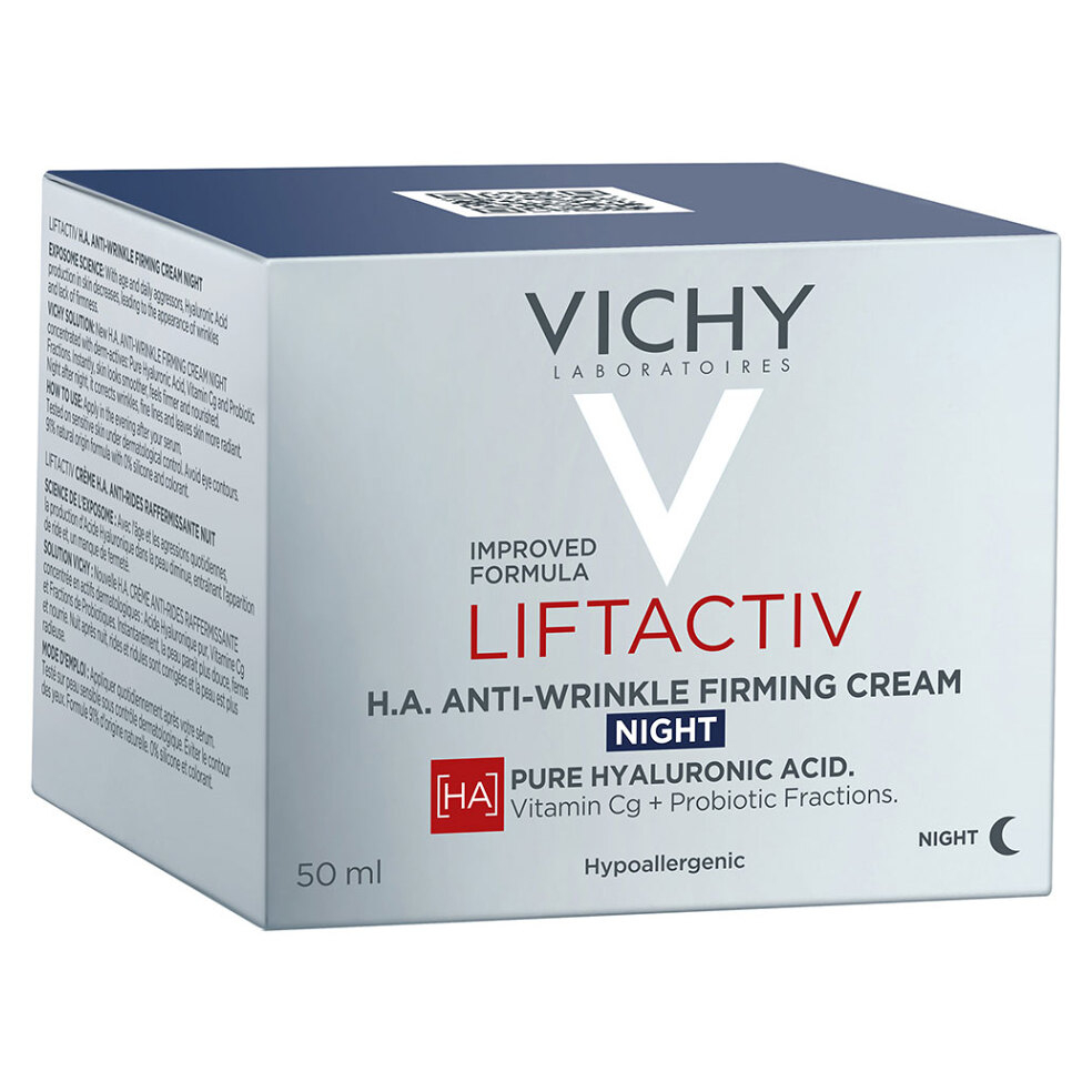 E-shop VICHY Liftactiv H.A. Nočný spevňujúci krém proti vráskam 50 ml, poškodený obal