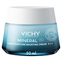 VICHY Mineral89 100H Krém na podporu hydratácie RICH bez parfumu 50 ml