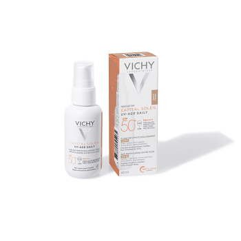 VICHY Capital Soleil UV-AGE Tónovaný Fluid SPF50+ 40 ml (Dermokozmetika opaľovacie krémy) - Tónovacie, Dermokozmetika - obrázok 2/3
