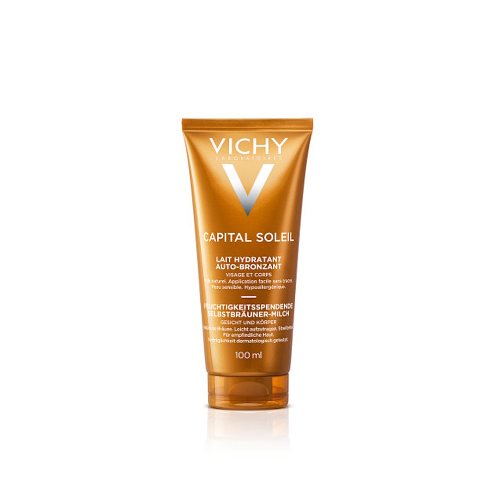 E-shop VICHYCapital Soleil Hydratačné samoopaľovacie mlieko na tvár a telo 100 ml