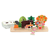 VILAC Drevená logická hra postáv to správne les