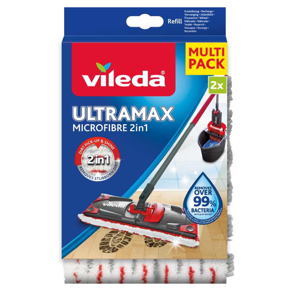 VILEDA mop Ultramax 2 v 1 Náhradný poťah Microfibre 2 kusy