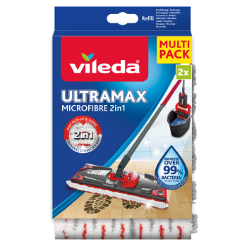 VILEDA mop Ultramax 2 v 1 Náhradný poťah Microfibre 2 kusy (Prostriedky na podlahu)