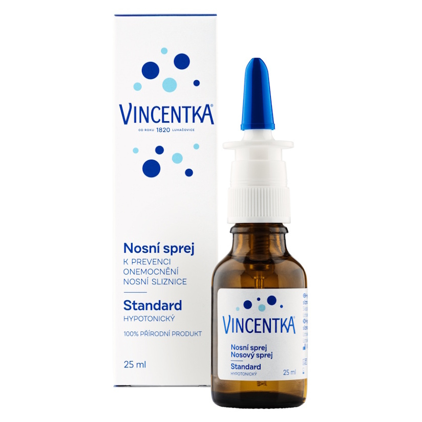 VINCENTKA Nosový sprej STANDARD hypotonický. 25 ml kúpite na Mojalekaren.sk