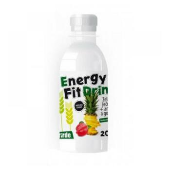 VIRDE Energy Fit Drink - zelený jačmeň + ananas + guarana 200 ml