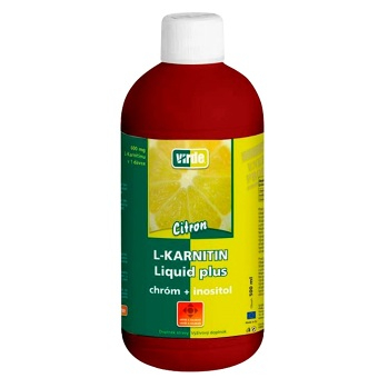 VIRDE L-karnitin liquid plus citrón 500 ml
