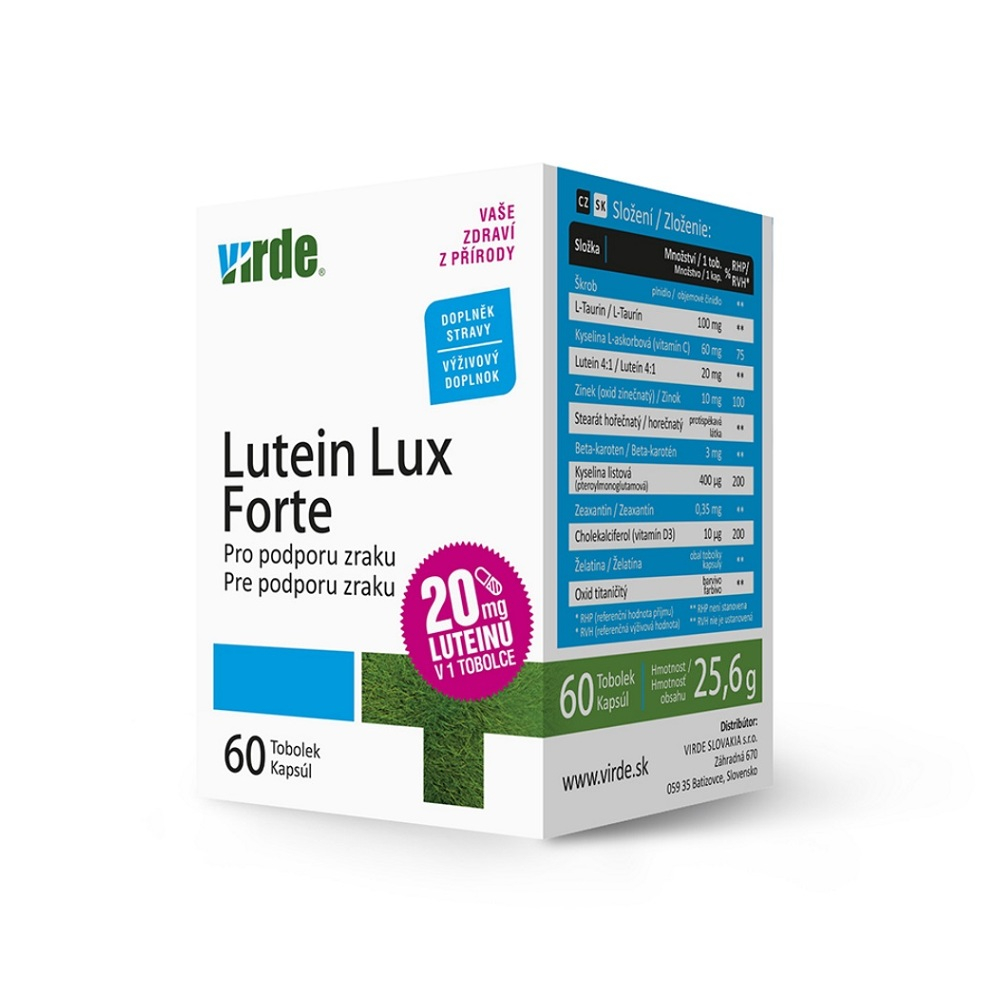 VIRDE Lutein Lux Forte 60 kapsúl kúpite na Mojalekaren.sk