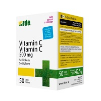 VIRDE Vitamín C 500 mg so šípkami 50 tabliet