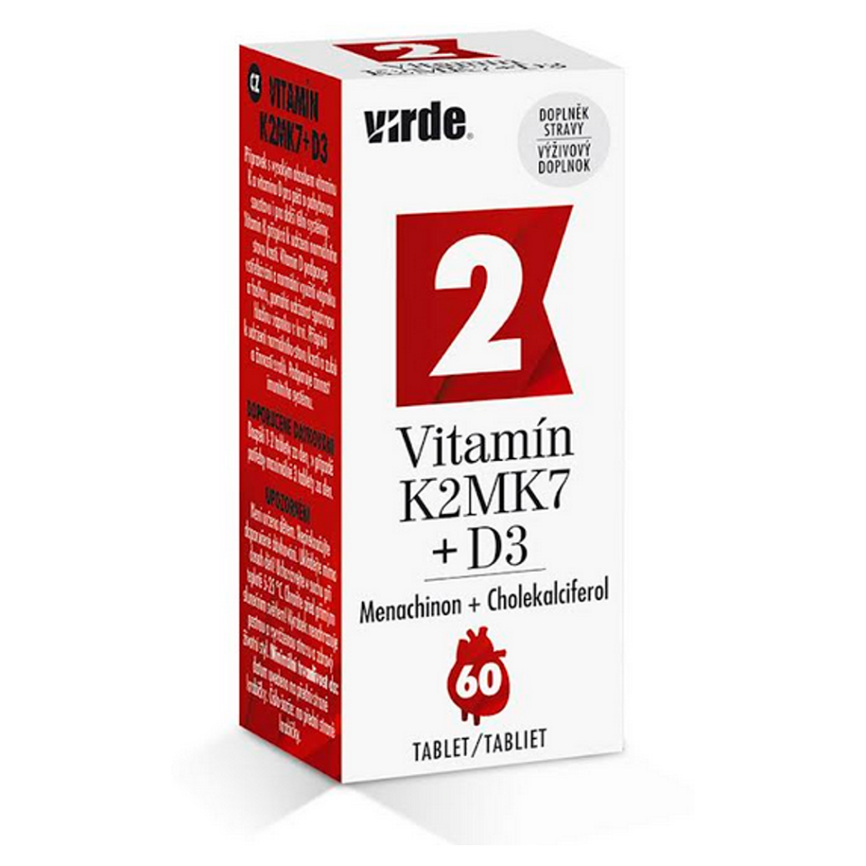 VIRDE Vitamín K2MK7 + D3 60 tabliet kúpite na Mojalekaren.sk