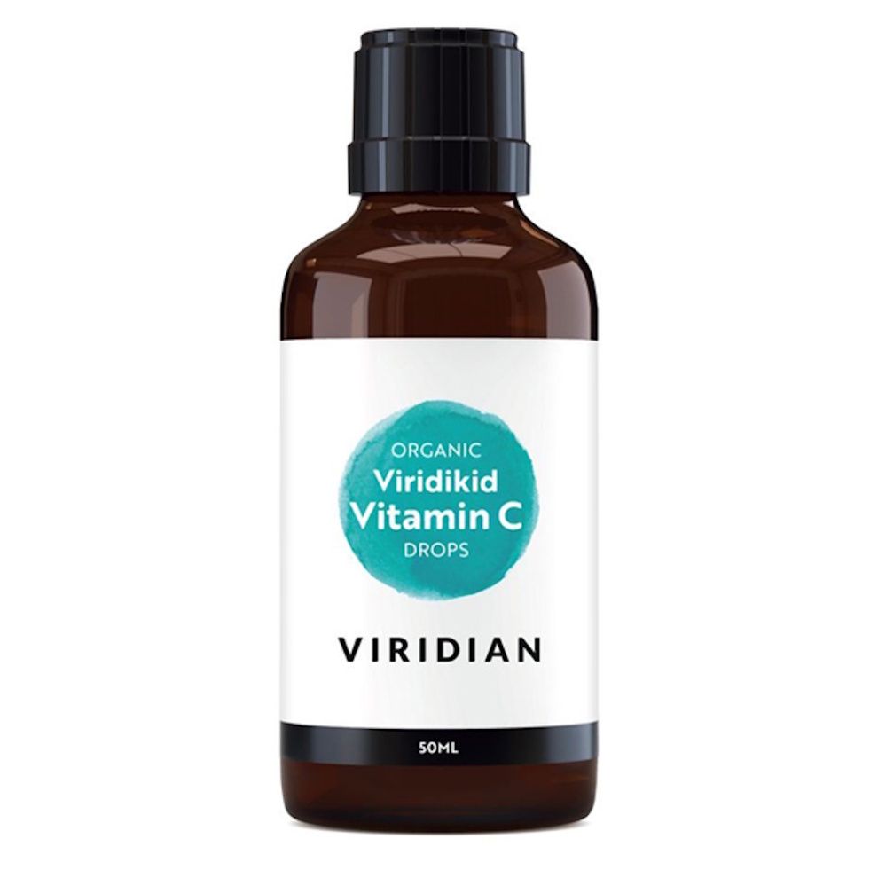 Viridian Nutrition Organic Viridikid Vitamin C Drops kvapky na posilnenie imunity pre deti 50 ml