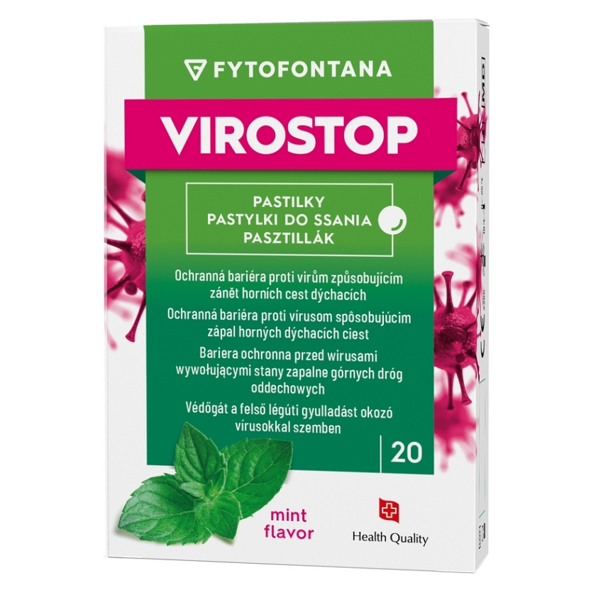 VIROSTOP Pastilky mäta 20 kusov kúpite na Mojalekaren.sk