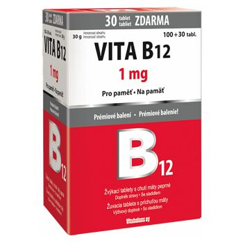 VITA B12 1 mg 100 tabliet + 30 tabliet ZADARMO
