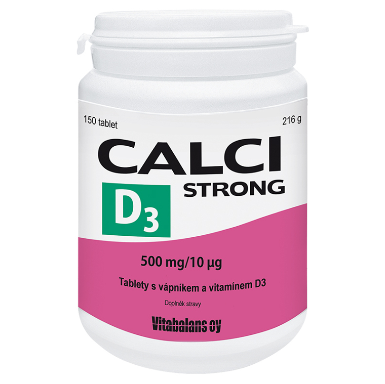 VITABALANS Vitabalans, Calci Strong+vit.D3 tablety pri nedostatku vápnika 150 tbl