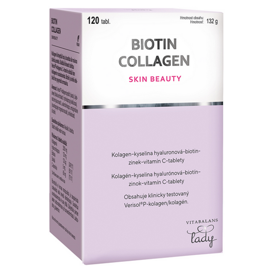 VITABALANS Biotin Collagen tablety pre krásne vlasy, pleť a nechty 120 tbl kúpite na Mojalekaren.sk