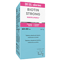 VITABALANS LADY Biotín strong hair & nail 60 tabliet + 30 tabliet ZADARMO