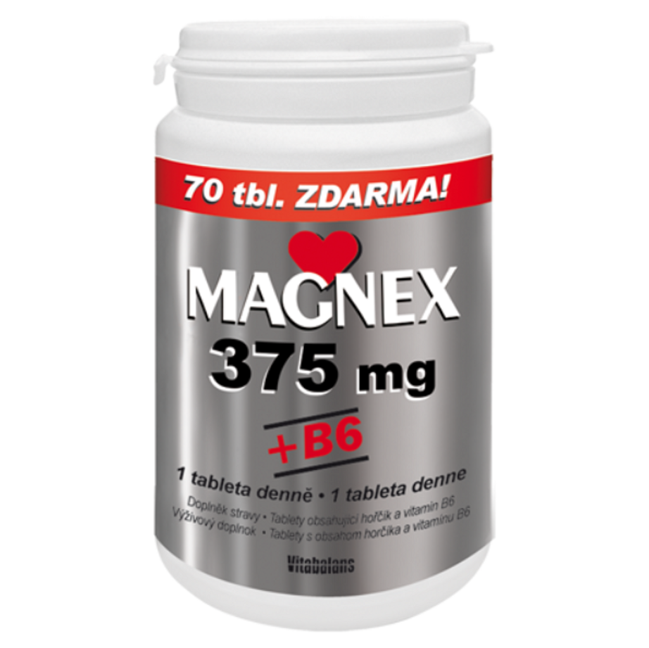 MAGNEX 375 mg + vitamín B6 250 tabliet