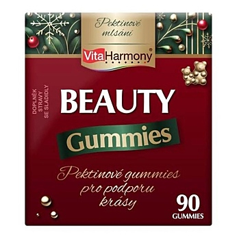 VITAHARMONY Beauty gummies vianočné balenie 90 gummies (Vitamíny na vlasy) - Viaczložkové