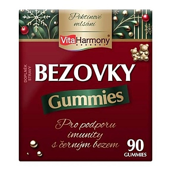 VITAHARMONY Bezovky vianočné balenie 90 gummies (Vitamíny na imunitu) - Viaczložkové