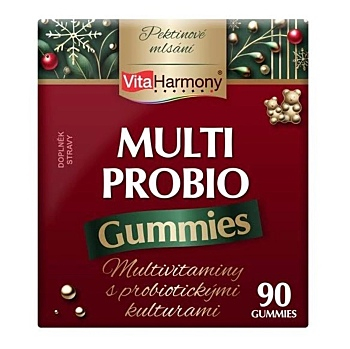VITAHARMONY MultiProbio vianočné balenie 90 gummies (Vitamíny, multivitamíny pro děti) - Viaczložkové