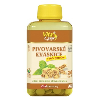 VITAHARMONY Pivovarské kvasnice 500 tabliet (Na podporu trávenia a vylučovania)