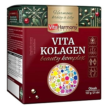 VITAHARMONY VitaKolagen beauty komplex vianočné balenie 137 g (Vitamíny na pleť) - Viaczložkové