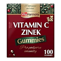 VITAHARMONY Vitamín C & zinok vianočné balenie 100 gummies