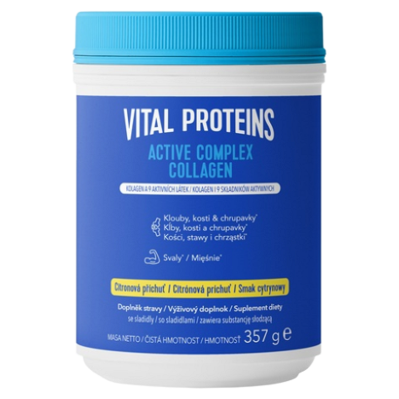 Vital Proteins Active Complex Collagen prášok na prípravu nápoja na podporu normálneho stavu kĺbov príchuť Lemon 357 g kúpite na Mojalekaren.sk