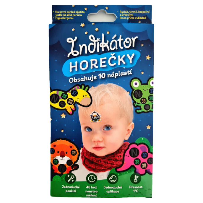 E-shop VITALCARE Indikátor horúčky 10 náplastí