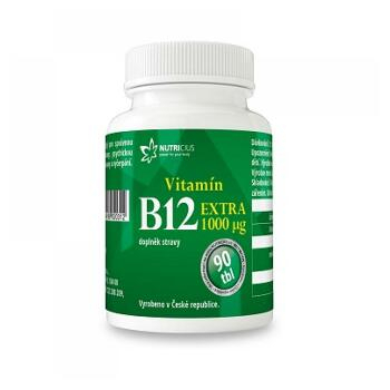 NUTRICIUS Vitamín B12 extra 1000 mcg 90 tabliet