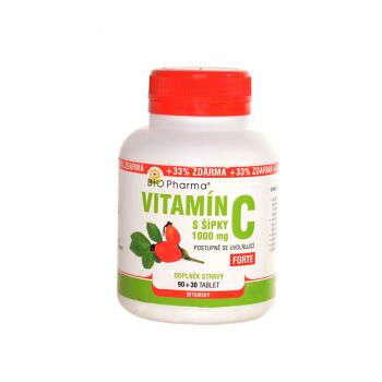 Vitamín C 1000mg so šípkami prodl.účinek tbl.90 + 30