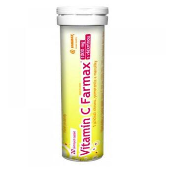 FARMAX Vitamín C Farmax 1000 mg 20 šumivých tabliet