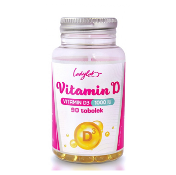 LADYLAB Vitamín D3 1000IU 90 kapsúl