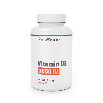 GYMBEAM Vitamín D3 2000 IU 240 kapsúl (Vitamín D) - Jednozložkové