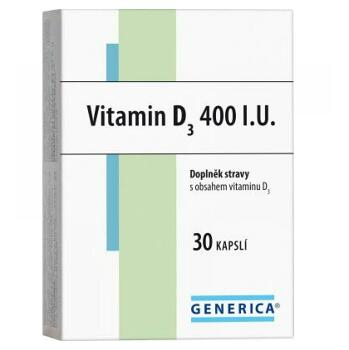 Generica Vitamín D3 - 400 I.U. 30 kapsúl