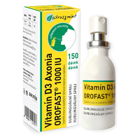 AXONIA Vitamín D3 OROFAST 1000IU sublinguálny sprej 30 ml