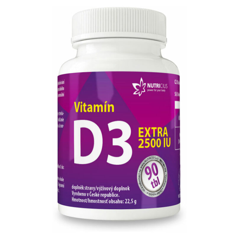 NUTRICIUS Vitamín D3 EXTRA 2500IU 90 tabliet kúpite na Mojalekaren.sk