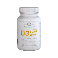 PHARMA ACTIV Vitamín D3 forte 2000 I.U. 100 tabliet
