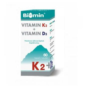 BIOMIN Vitamín K2 + Vitamín D3 - 60 kapsúl