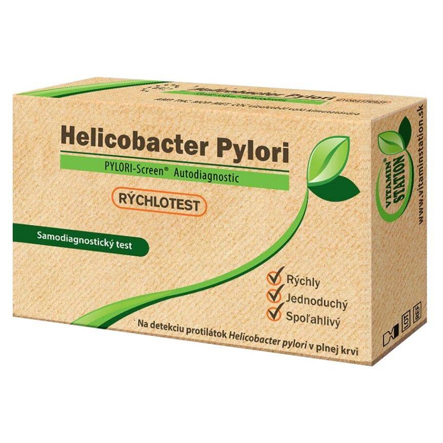 VITAMIN STATION Rýchlotest Helicobacter Pylori samodiagnostický test z krvi, 1set